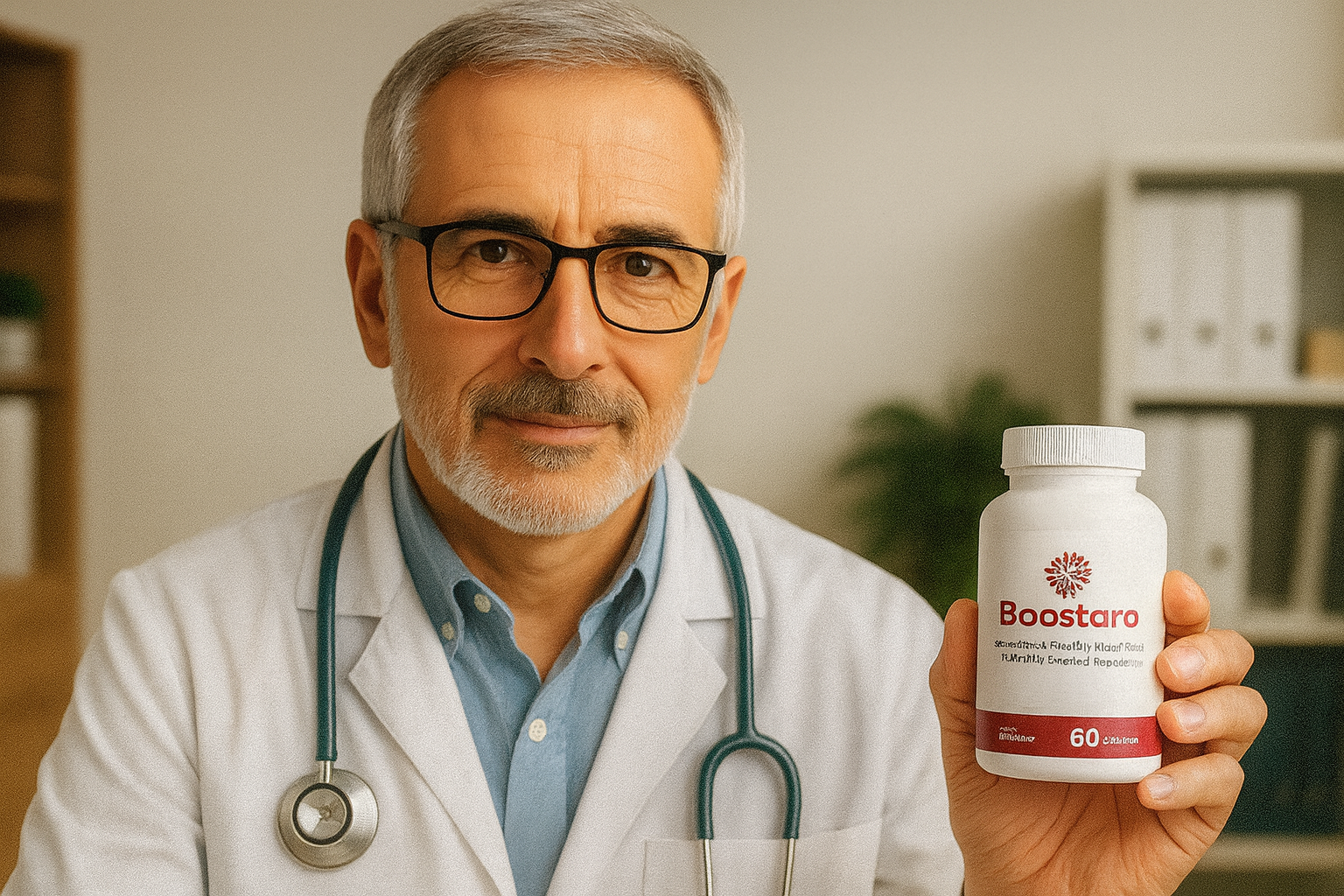 Dr. With Boostaro Bottle